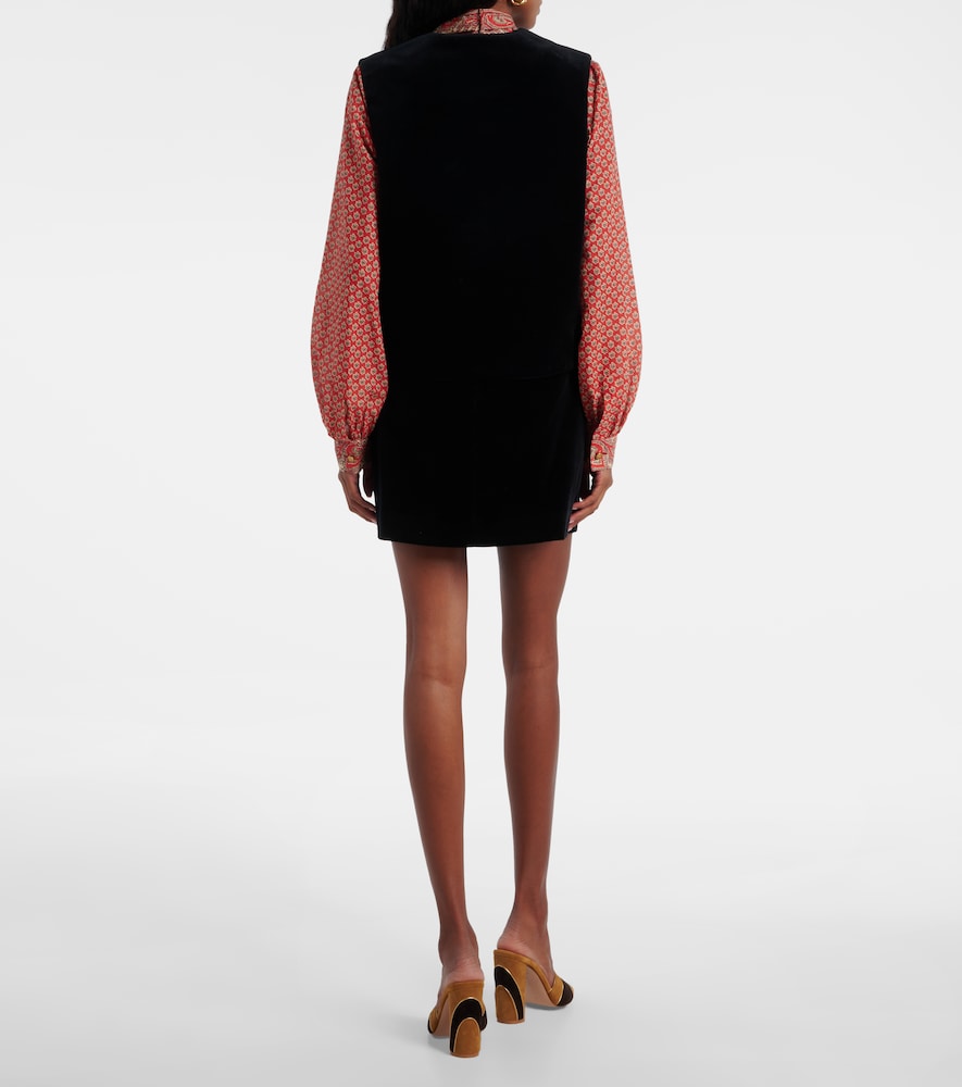 Blaze Milano Gliss cotton velvet vest
