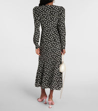 Alessandra Rich Printed silk midi dress