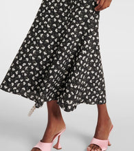 Alessandra Rich Printed silk midi dress