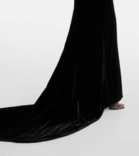 Alessandra Rich Bow-detail velvet gown