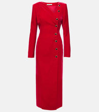 Alessandra Rich Velvet midi dress