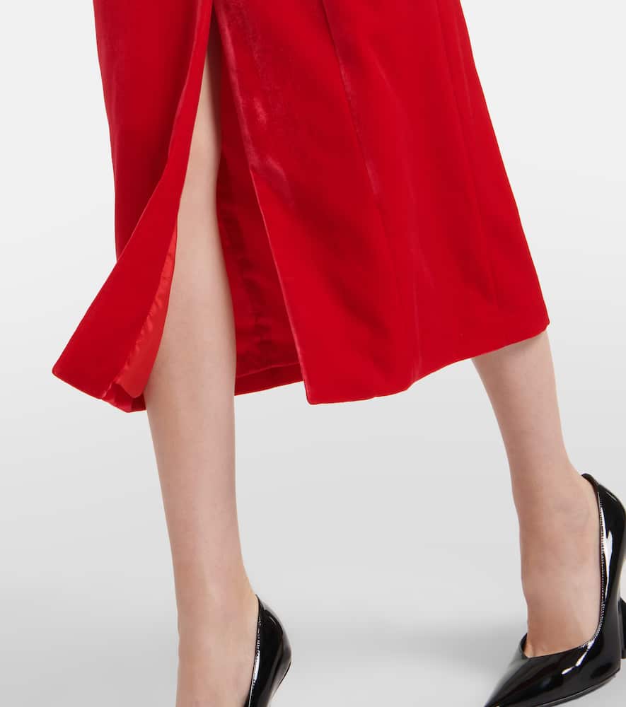 Alessandra Rich Velvet midi dress
