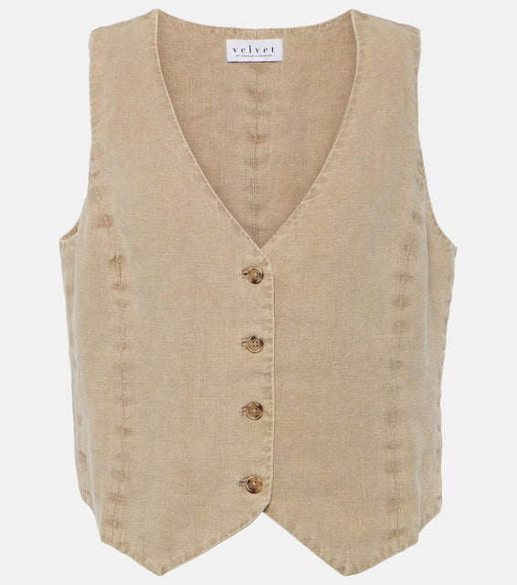 Velvet Mylie linen vest