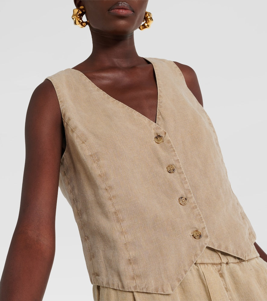Velvet Mylie linen vest