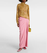 Dries Van Noten Metallic leather ballet flats