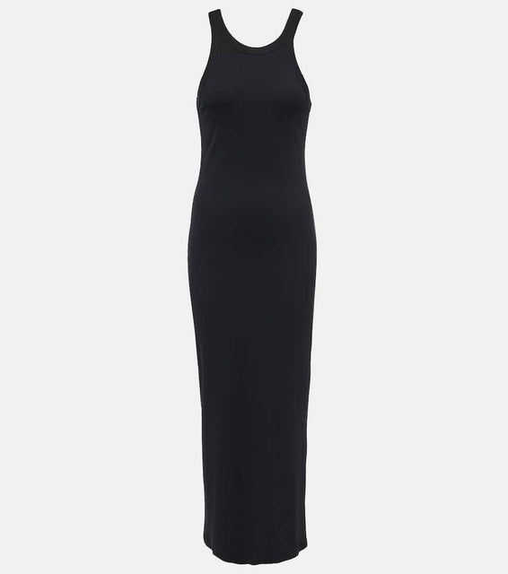 Toteme Ribbed-knit cotton-blend jersey midi dress