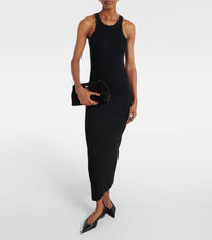 Toteme Ribbed-knit cotton-blend jersey midi dress