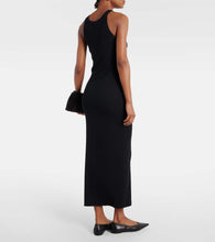 Toteme Ribbed-knit cotton-blend jersey midi dress