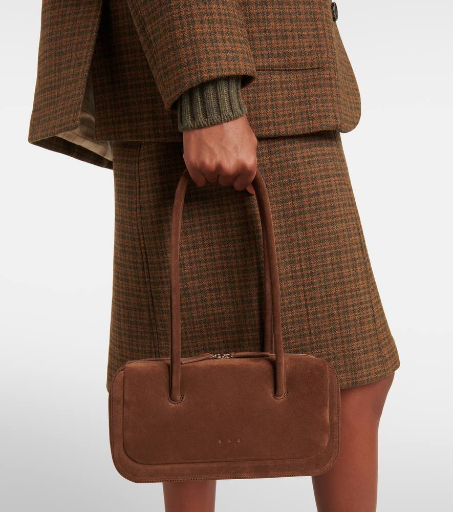 Aesther Ekme Lagune Mini suede shoulder bag