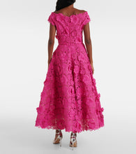 Monique Lhuillier Guipure lace midi dress