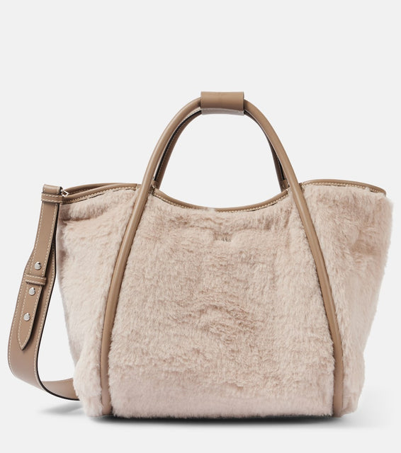 Max Mara Marine Small teddy tote bag. Shop Max Mara Tote Bags for women now.