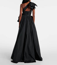 Elie Saab Bow-detail taffeta bustier gown