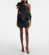 Elie Saab Bow-detail taffeta bustier gown