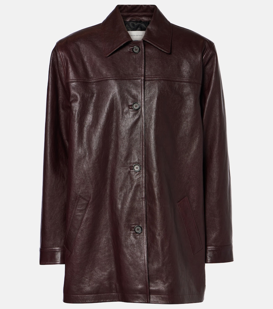 Magda Butrym Oversized leather jacket - 玛格达·布特里姆超大号皮夹克