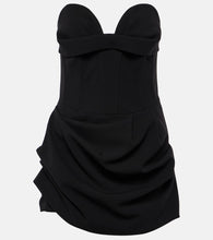 Magda Butrym Draped wool-blend bustier dress