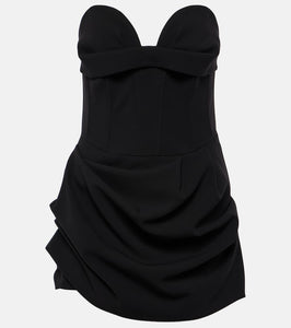 Magda Butrym Draped wool-blend bustier dress