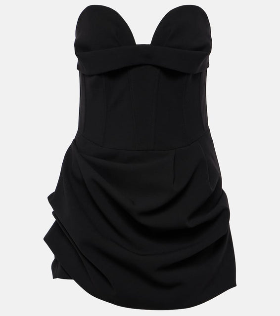 Magda Butrym Draped wool-blend bustier dress