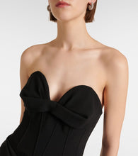 Magda Butrym Draped wool-blend bustier dress