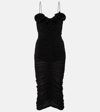 Magda Butrym Ruffled ruched jersey midi dress
