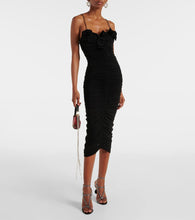 Magda Butrym Ruffled ruched jersey midi dress
