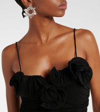 Magda Butrym Ruffled ruched jersey midi dress