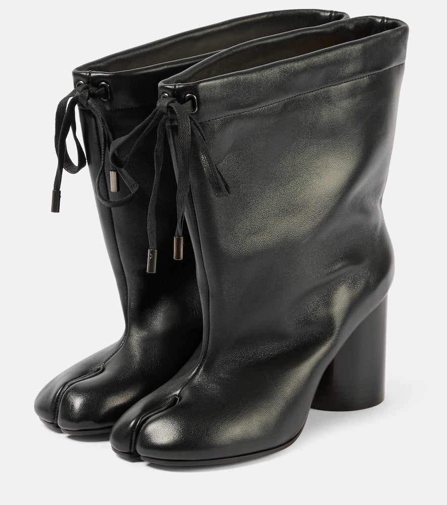 Maison Margiela Tabi drawstring leather ankle boots