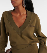 The Attico Logo cotton minidress