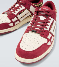 Amiri Leopard Skel Top Low leather sneakers