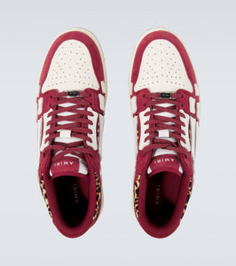 Amiri Leopard Skel Top Low leather sneakers