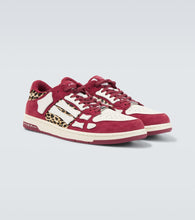 Amiri Leopard Skel Top Low leather sneakers