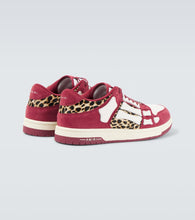 Amiri Leopard Skel Top Low leather sneakers
