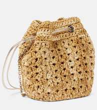 Roger Vivier Tres Vivier raffia-effect bucket bag