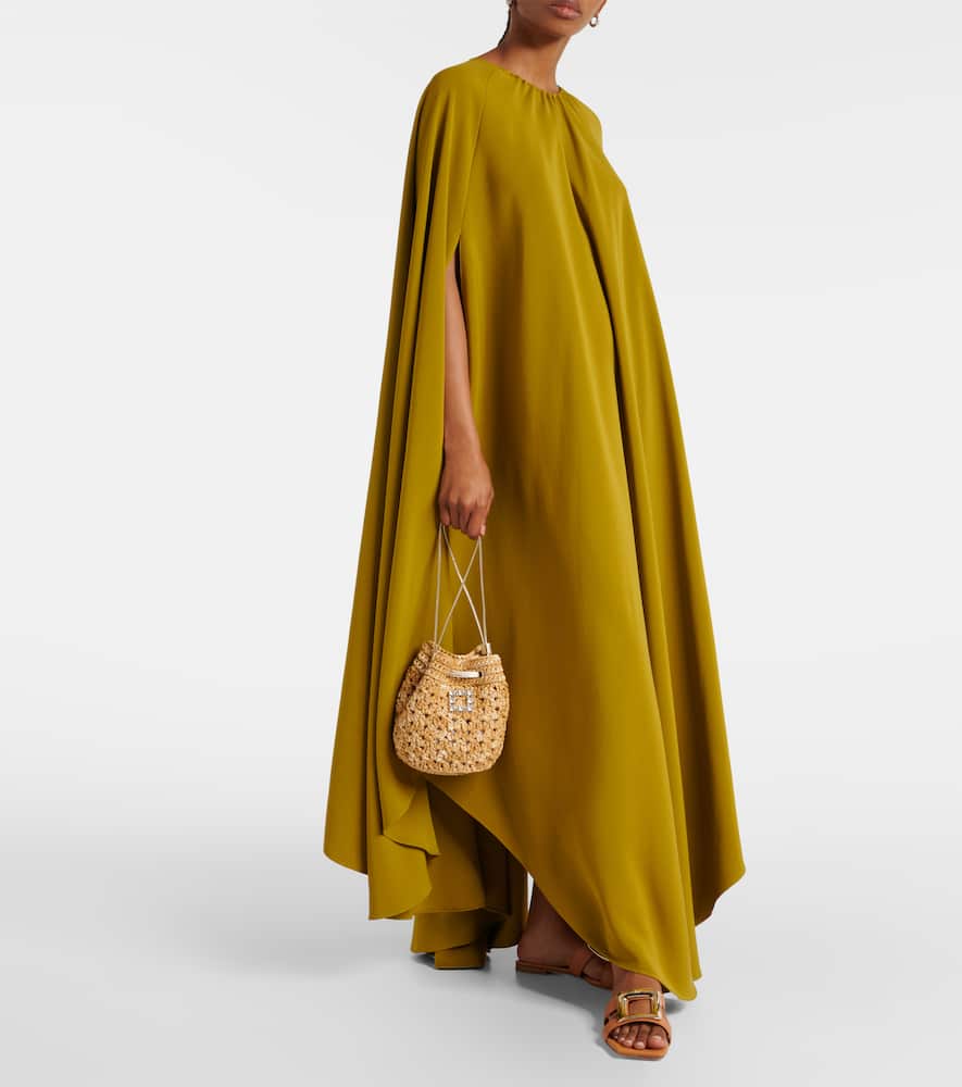 Roger Vivier Tres Vivier raffia-effect bucket bag