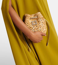 Roger Vivier Tres Vivier raffia-effect bucket bag