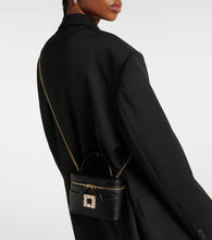 Roger Vivier Embellished leather makeup bag