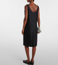 The Row Bumi wool and silk midi dress