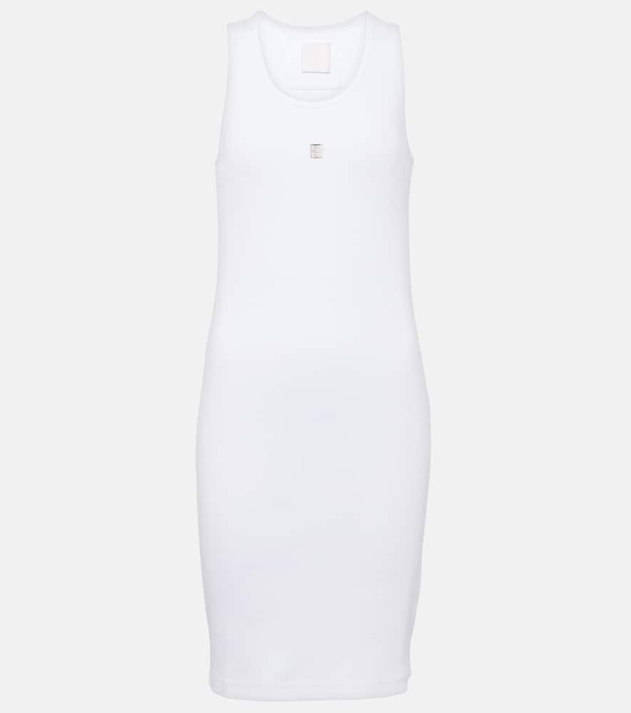 Givenchy 4G ribbed-knit cotton minidress