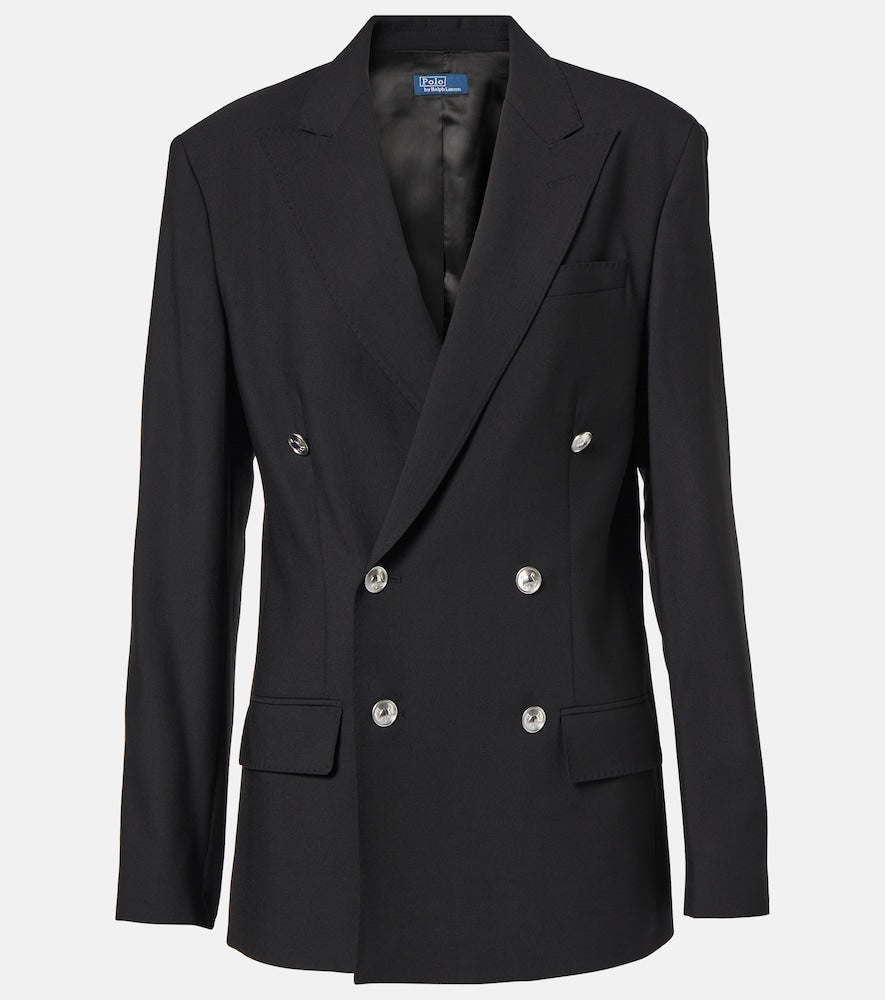 Polo Ralph Lauren Double-breasted wool-blend blazer - Polo Ralph Lauren 双排扣羊毛混纺西装外套
