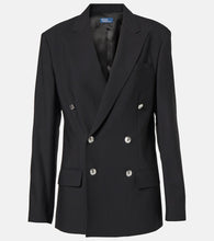 Polo Ralph Lauren Double-breasted wool-blend blazer - Polo Ralph Lauren 双排扣羊毛混纺西装外套
