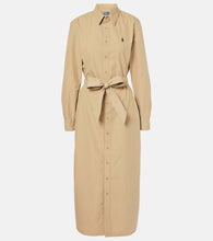 Polo Ralph Lauren Belted cotton midi dress
