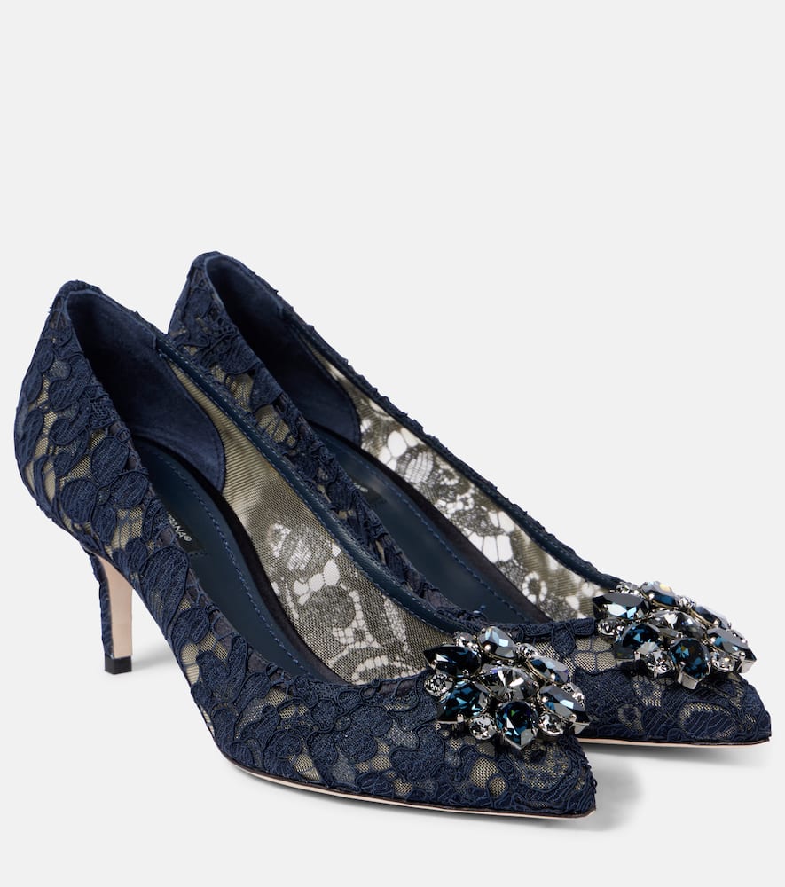 Dolce&Gabbana Bellucci embellished lace pumps