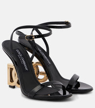 Dolce&Gabbana Keira logo patent leather sandals - Dolce&Gabbana Keira 标志漆皮凉鞋