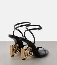 Dolce&Gabbana Keira logo patent leather sandals
