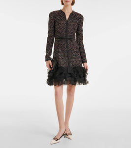 Giambattista Valli Embellished ruffled minidress
