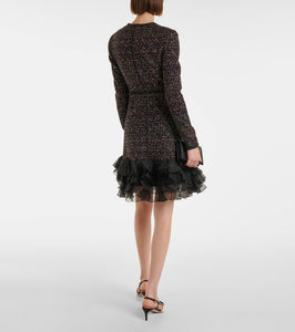 Giambattista Valli Embellished ruffled minidress