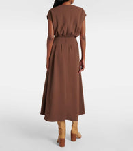 Joseph Pleated cady midi dress