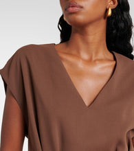 Joseph Pleated cady midi dress