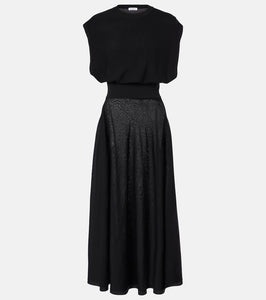 Alaia Wool-blend midi dress