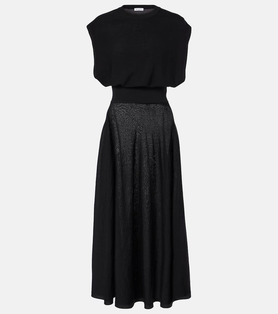 Alaia Wool-blend midi dress