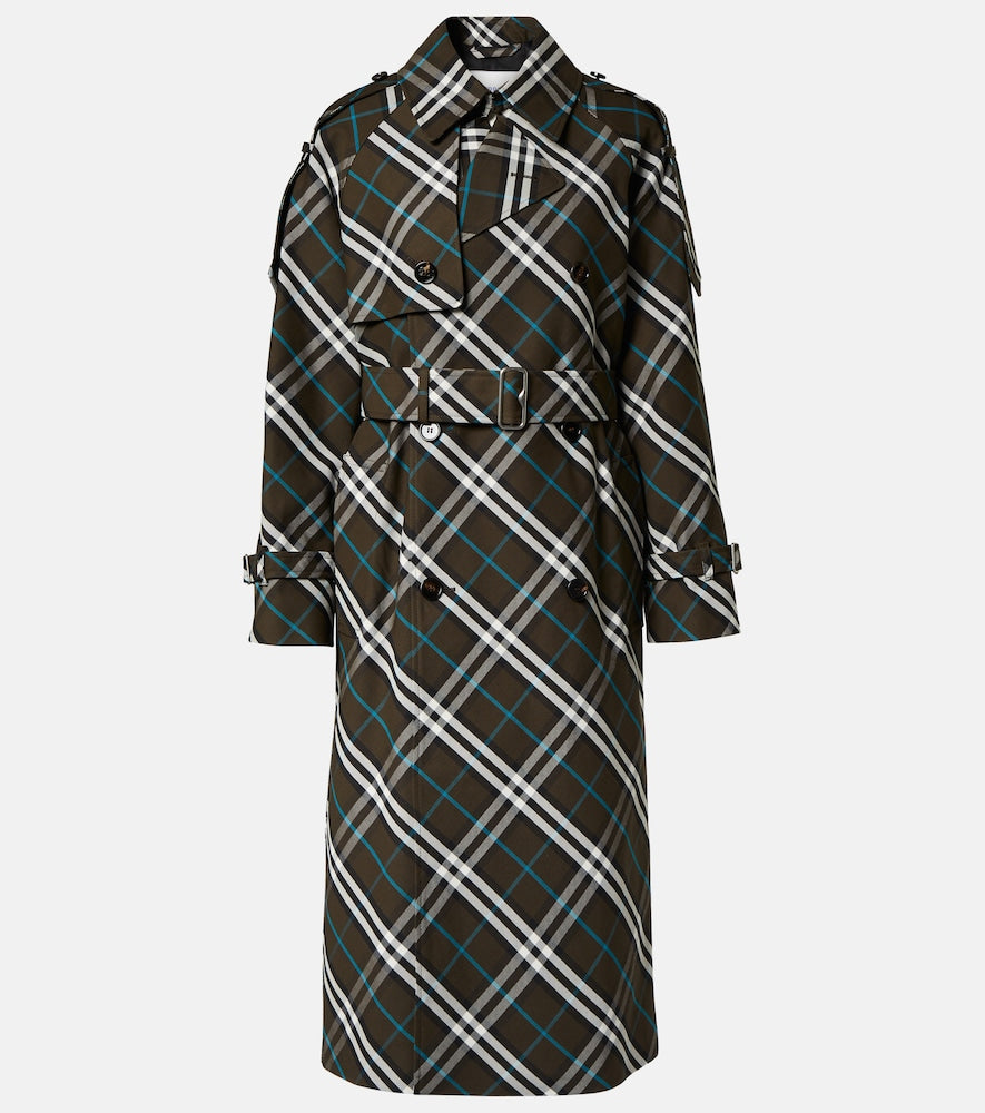 Burberry Burberry Check trench coat - Burberry Burberry 格纹风衣
